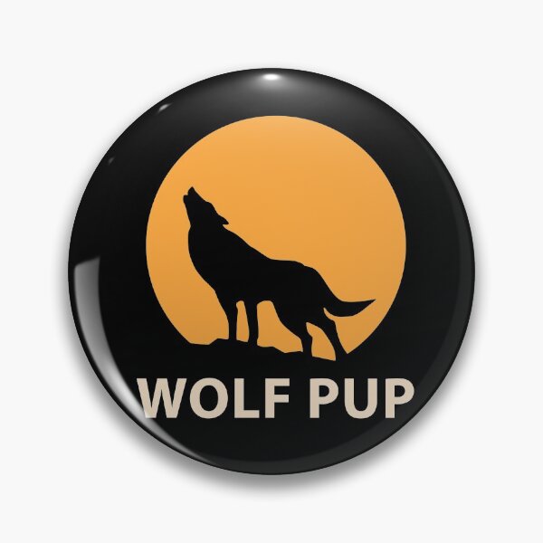 Item preview, Wolf Pup Be Brave Stay Wild Great Outdoors designed and sold by StudioTina.