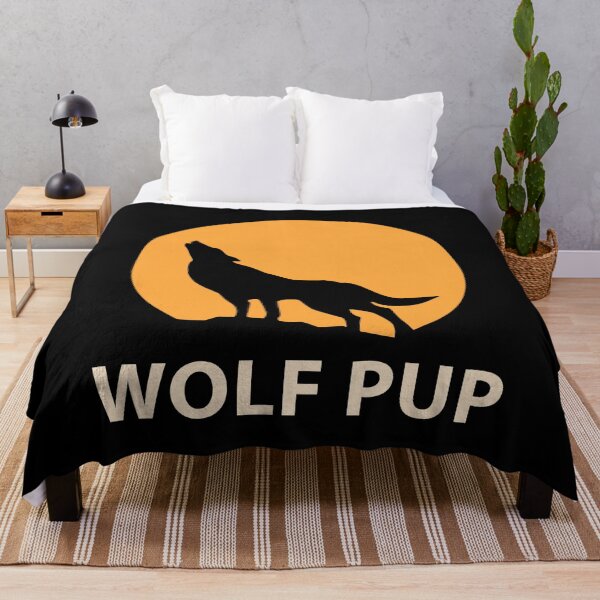 Item preview, Wolf Pup Be Brave Stay Wild Great Outdoors designed and sold by StudioTina.