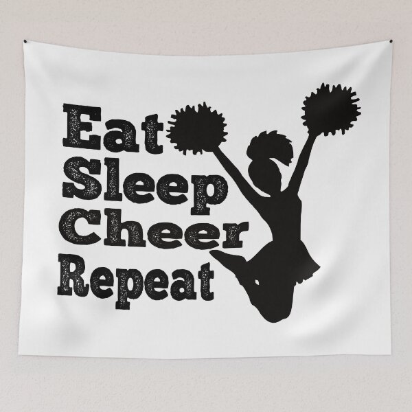 Item preview, Eat Sleep Cheer Repeat designed and sold by LarrysDesigns.