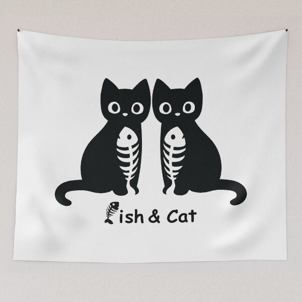 Item preview, Fish and Cat designed and sold by Anicue.