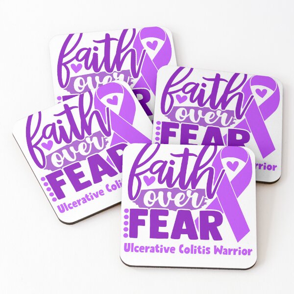 Item preview, Faith Over Fear Ulcerative Colitis Warrior designed and sold by largellie.