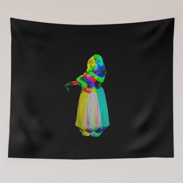 Item preview, Dutch Girl Holding a Black Cat designed and sold by HistoryDesigns.