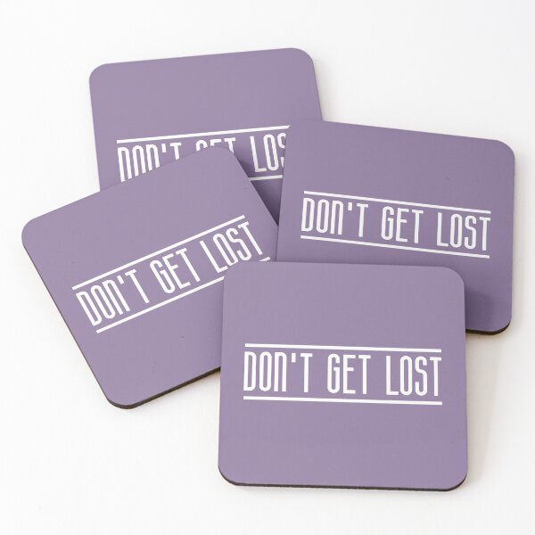 Item preview, Don't Get Lost (Purple BG) designed and sold by FilipeFerreira.