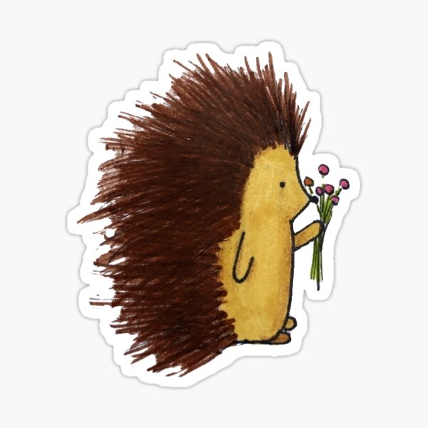 Item preview, Cute Porcupine with Flowers designed and sold by MG F.