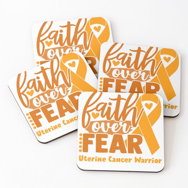 Item preview, Faith Over Fear Uterine Cancer Warrior designed and sold by largellie.