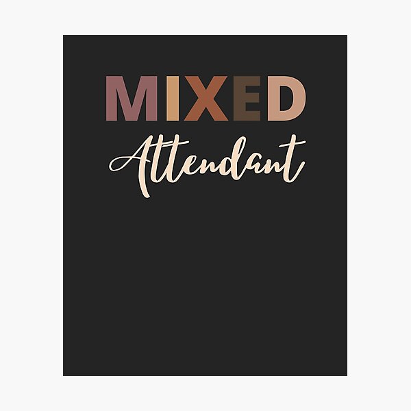 Item preview, Mixed Race Attendant designed and sold by LAST WEEK'S STOLEN AESTHETICS.