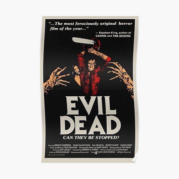 Evil Dead - Vintage Movie Poster Poster
