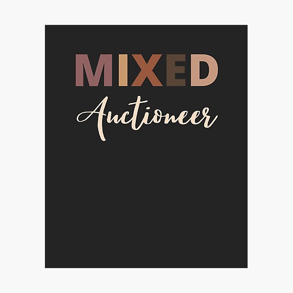 Item preview, Mixed Race Auctioneer designed and sold by LAST WEEK'S STOLEN AESTHETICS.