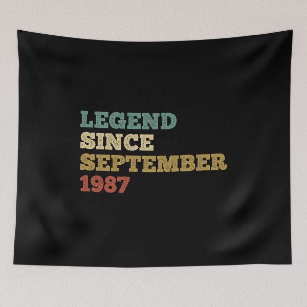 Item preview, vintage 1987 t shirt, 34th birthday shirt, september birthday shirt, september shirt, september birthday designed and sold by T-DESIGNEDZ.