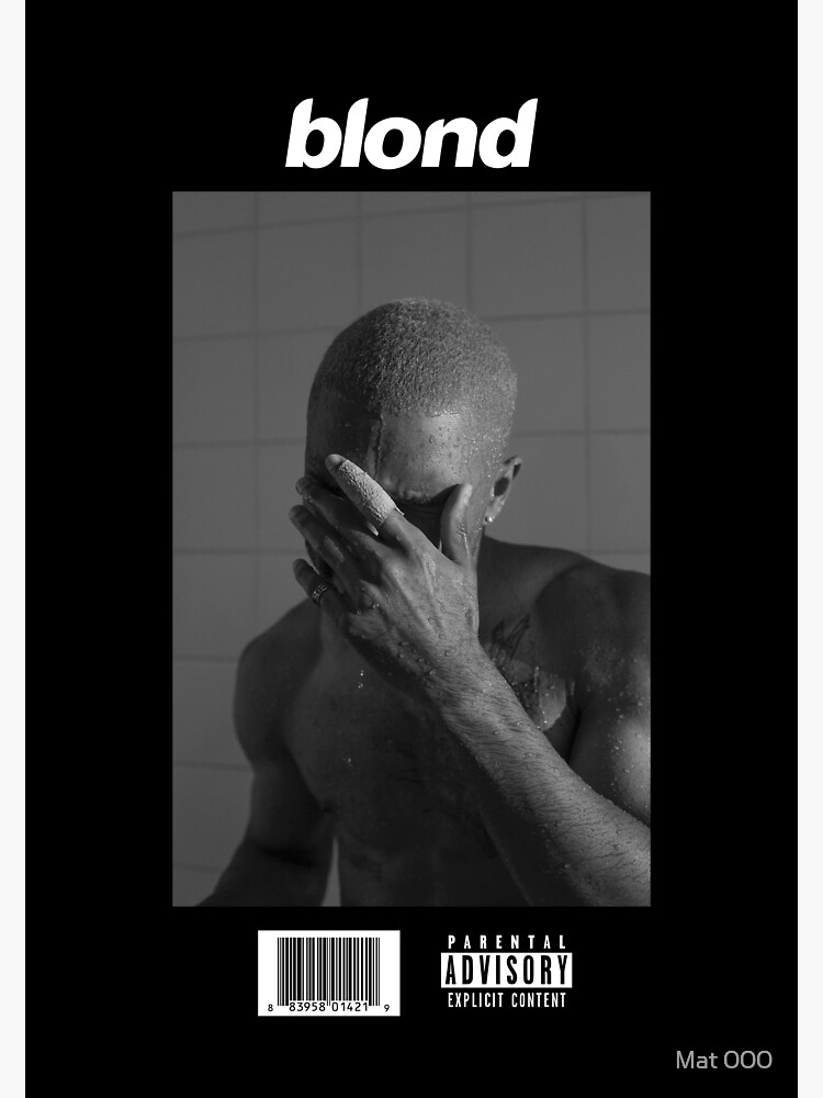 Frank Ocean Blonde Poster Black Friday Vinyl Cover Limited Edition Digital  Print 