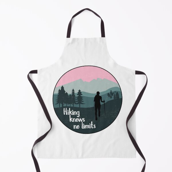 Item preview, Hiking knows no limits designed and sold by PeakButtons.