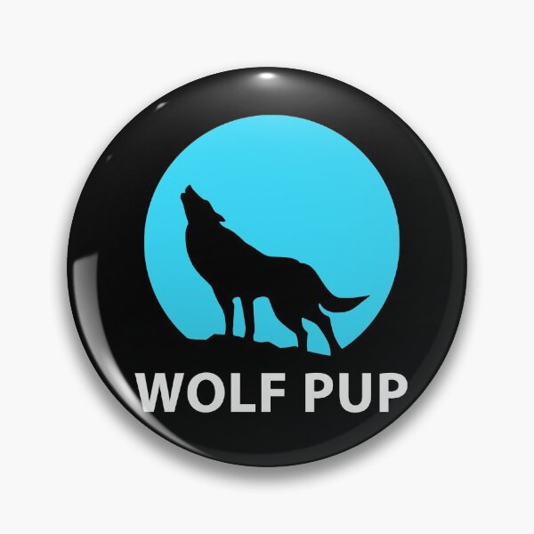 Item preview, Wolf Pup Be Brave Stay Wild Full Moon Great Outdoors designed and sold by StudioTina.