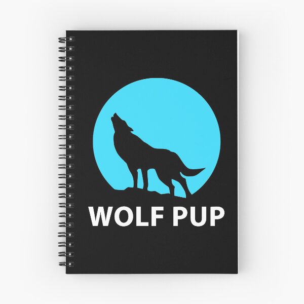 Item preview, Wolf Pup Be Brave Stay Wild Full Moon Great Outdoors designed and sold by StudioTina.