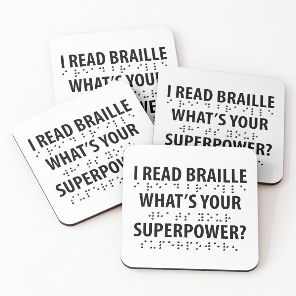 Item preview, I Read Braille Whats Your Superpower designed and sold by TravelScientist.