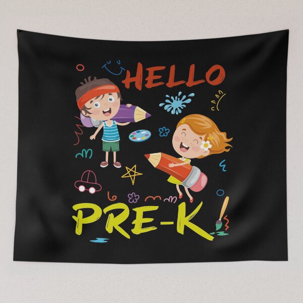 Item preview, Hello Pre-K Retro Rainbow Cute for Teacher designed and sold by ALYODESIGN.