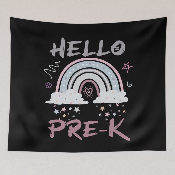 Item preview, Kids Hello PreK Retro Rainbow PreK Teacher Toddler designed and sold by ALYODESIGN.