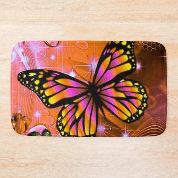 Item preview, Shiny orange butterfly love designed and sold by NexusArts.
