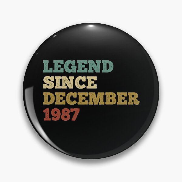 Item preview, vintage 1987 t shirt, 34th birthday shirt, december birthday shirt, december shirt, december birthday designed and sold by T-DESIGNEDZ.