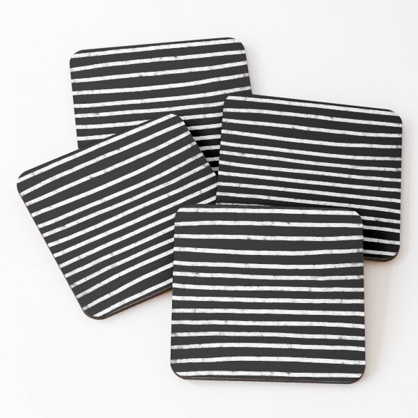 Item preview, Hand Drawn Stripes (white/black) designed and sold by Design Minds Boutique.
