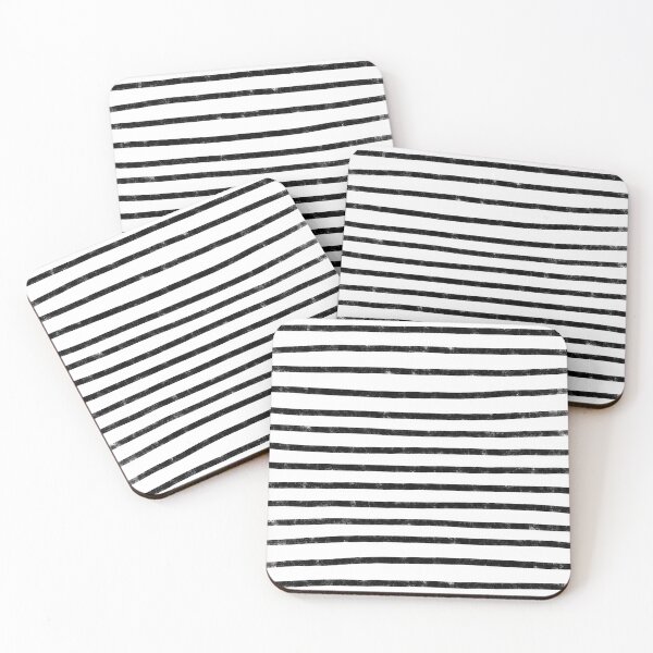Item preview, Hand Drawn Stripes (black/white) designed and sold by Design Minds Boutique.