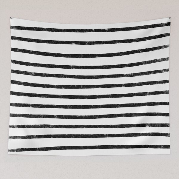 Item preview, Hand Drawn Stripes (black/white) designed and sold by Design Minds Boutique.
