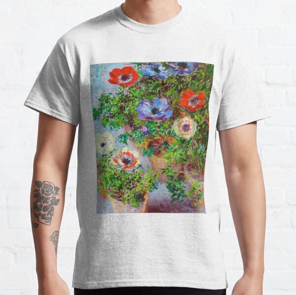 Claude Monet - Anemones Classic T-Shirt
