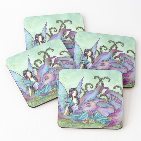 Let Sleeping Dragons Lie Coasters (Set of 4)