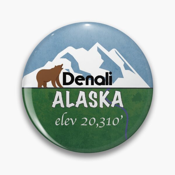 Item preview, Denali Alaska - State Highpoint #01 designed and sold by PeakButtons.