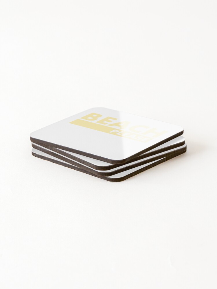 Thumbnail 4 of 5, Coasters (Set of 4), Beach Please designed and sold by InTrendType.