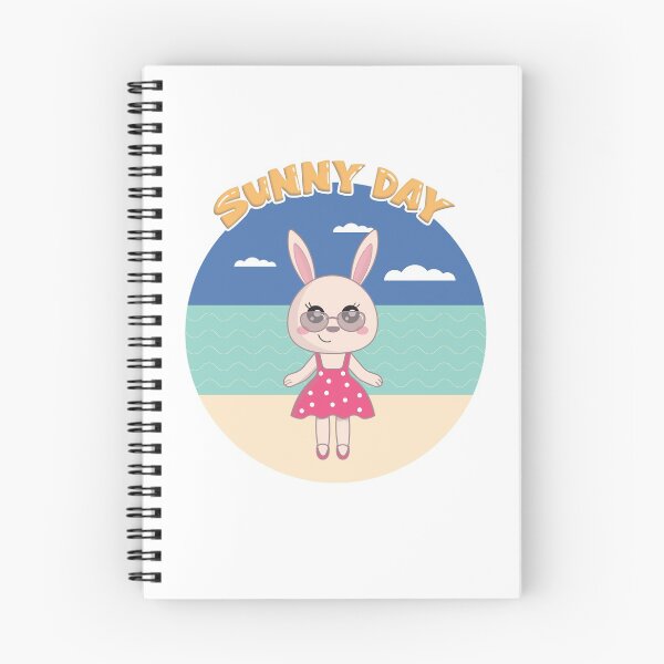 Item preview, sunny day with cute bunny designed and sold by happyartbymary.