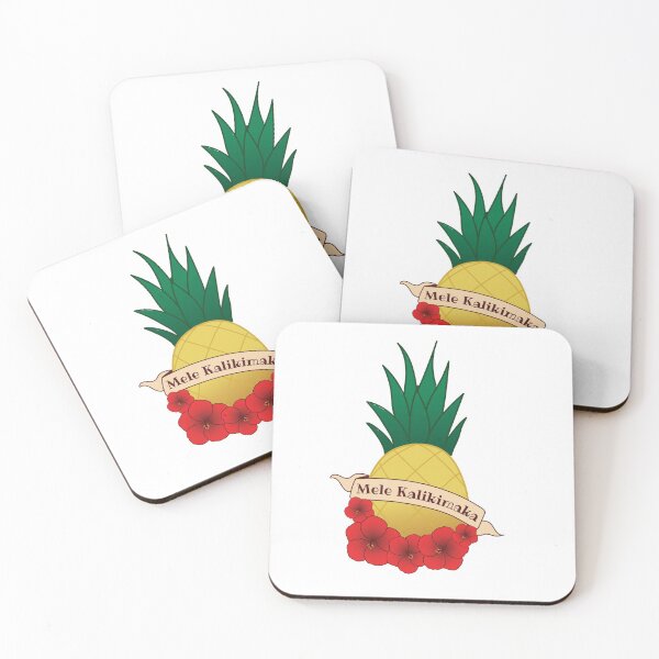 Item preview, Mele Kalikimaka, Merry Christmas, Pineapple Design designed and sold by FairyNerdy.