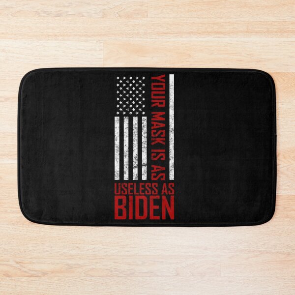 Item preview, Your mask is as useless as Biden - Distressed USA flag graphic! designed and sold by AJ-DesignCo.