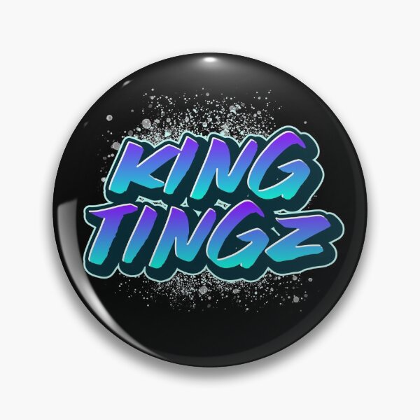Item preview, king tingz fun blue purple graffiti design designed and sold by CreatedbyJR.