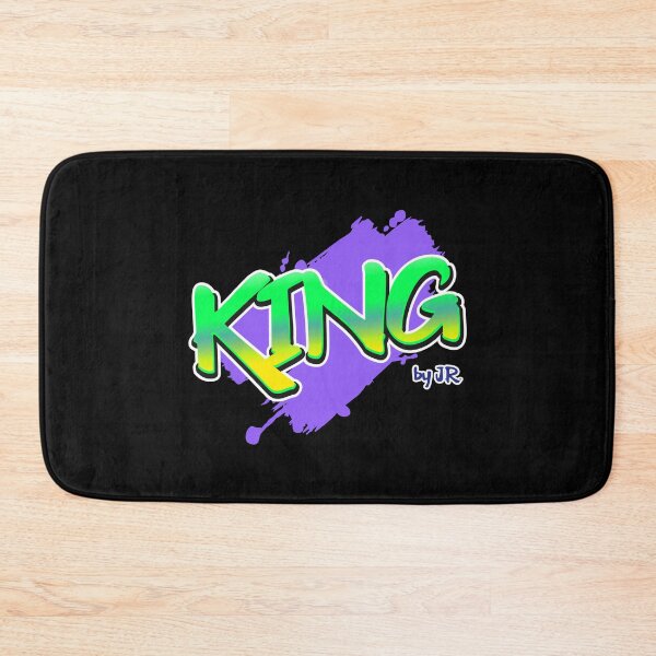Item preview, king green purple graffiti design designed and sold by CreatedbyJR.