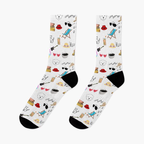 Item preview, Dog, cat, music, guitar, paws, beach, sunglasses, books, ice cream designed and sold by Echo Aesthetics.