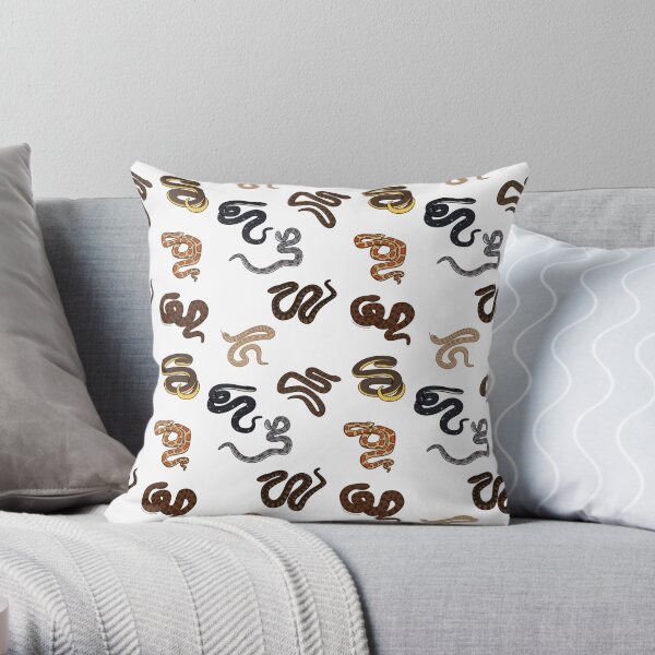 Snake Print Throw Pillow
