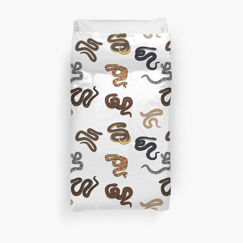"Snake Print" Duvet Cover by BlueAsterStudio Redbubble
