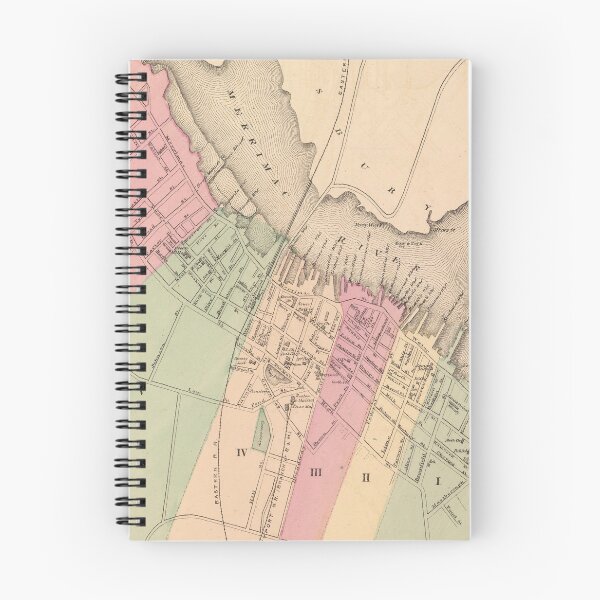 Item preview, Old Newburyport MA Map (1871) Vintage Clipper City Massachusetts Atlas designed and sold by BravuraMedia.