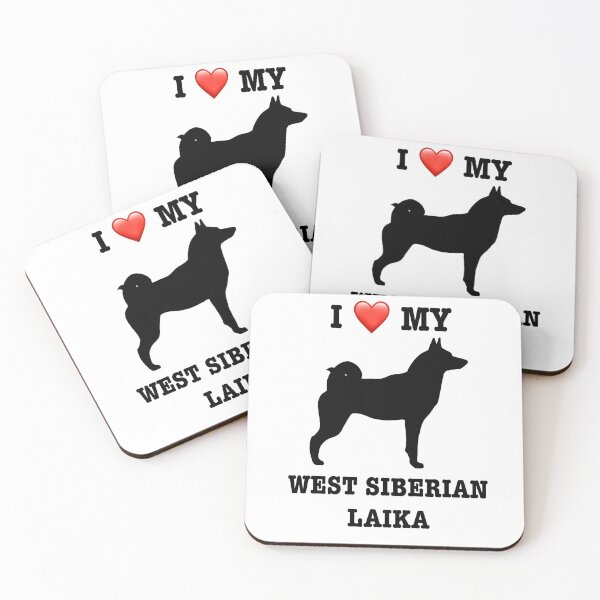Item preview, I LOVE MY WEST SIBERIAN LAIKA designed and sold by EvLArt.