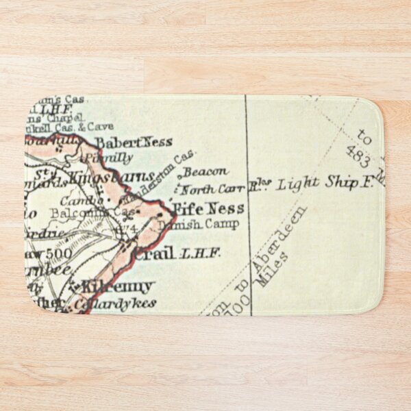Item preview, FIFE NESS & surrounding area map 1899 designed and sold by yourscotland.