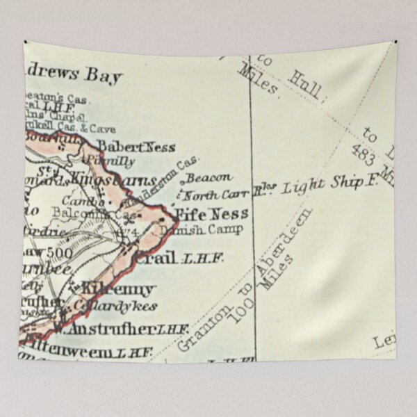 Item preview, FIFE NESS & surrounding area map 1899 designed and sold by yourscotland.