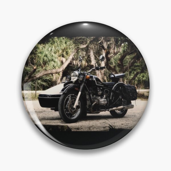 Item preview, Black and White Vintage Motorcycle with Sidecar designed and sold by Stephen Orsillo.