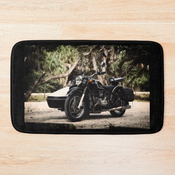 Item preview, Black and White Vintage Motorcycle with Sidecar designed and sold by Stephen Orsillo.