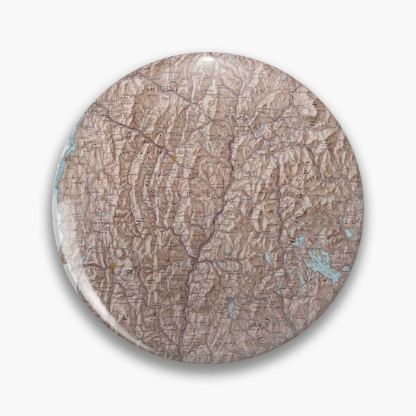Item preview, New Hampshire & Vermont Relief Map (1976) NH and VT Topography Atlas designed and sold by BravuraMedia.