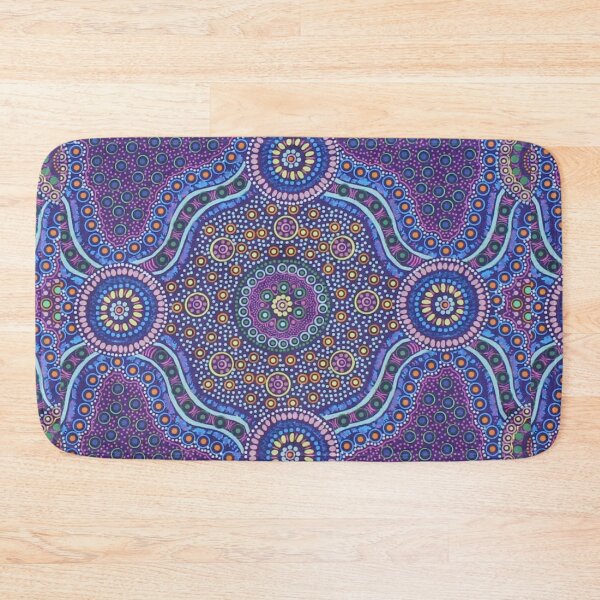 Item preview, Australian Aboriginal Art Dots in Purple  designed and sold by zrvby.