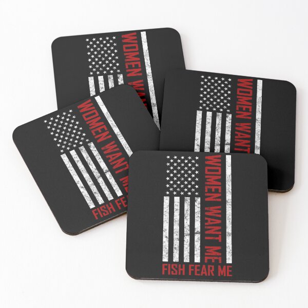 Item preview, Women Want Me Fish Fear Me - Distressed USA Flag designed and sold by AJ-DesignCo.