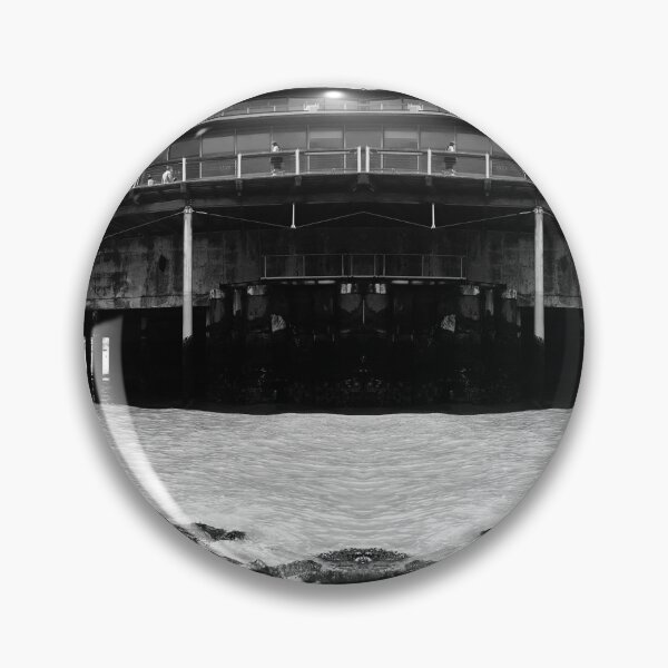 Item preview, Black and White Ornamental Architecture by the Beach in Belgium  designed and sold by LaceySkies.