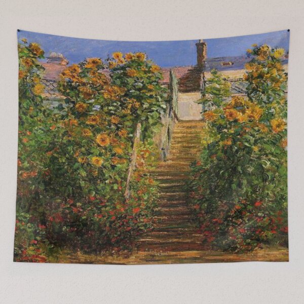 Item preview, Claude Monet -The staircase, flowers designed and sold by Vivanne-art.