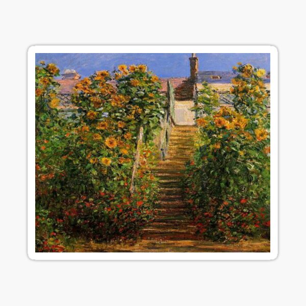 Item preview, Claude Monet -The staircase, flowers designed and sold by Vivanne-art.