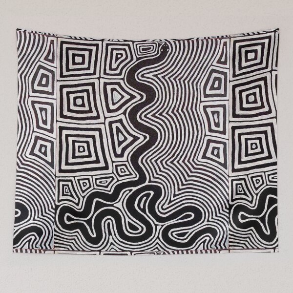 Item preview, Australian Aboriginal Art in Black & White (Snake)  designed and sold by zrvby.